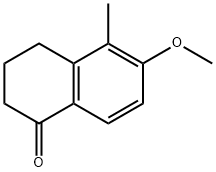 6-甲氧基-5-甲基-3,4-二氢萘-1(2H)-酮 结构式