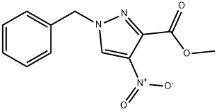 METHYL 1-BENZYL-4-NITRO-1H-PYRAZOLE-3-CARBOXYLATE 结构式