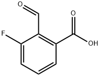 3-氟-2-甲酰基苯甲酸 结构式