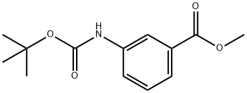 Methyl 3-[(tert-butoxycarbonyl)amino]benzoate 结构式