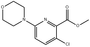 Methyl 3-chloro-6-morpholin-4-ylpyridine-2-carboxylate 结构式