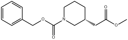 (R)-1-CBZ-3-哌啶乙酸甲酯 结构式