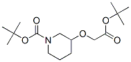1-BOC-3-哌啶氧乙酸叔丁酯 结构式