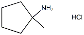 1-METHYLCYCLOPENTAN-1-AMINE;HYDROCHLORIDE 结构式