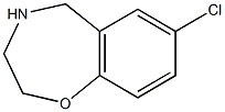 7-chloro-2,3,4,5-tetrahydro-1,4-benzoxazepine 结构式