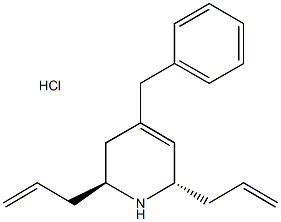 (2S,6S)-2,6-diallyl-4-benzyl-1,2,3,6-tetrahydropyridine hydrochloride 结构式