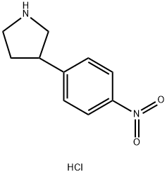 3-(4-Nitrophenyl)Pyrrolidine Hydrochloride 结构式