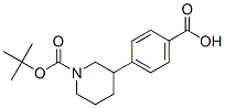 1-BOC-3-(4-羧基苯基)哌啶 结构式