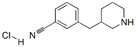 3-(3-氰基苄基)哌啶盐酸盐 结构式