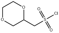 1,4-Dioxan-2-ylmethanesulfonyl chloride 结构式