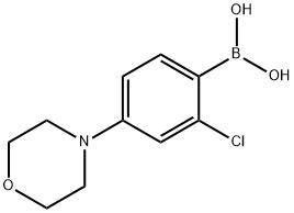 2-氯-4-(吗啉)苯基硼酸 结构式