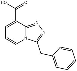 3-Benzyl[1,2,4]triazolo[4,3-a]pyridine-8-carboxylic acid 结构式