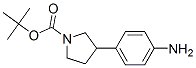 1-BOC-3-(4-氨基苯基)吡咯烷 结构式