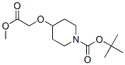 1-BOC-4-哌啶氧乙酸甲酯 结构式