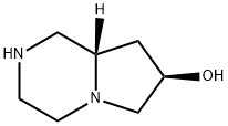 (7R,8AS)-7-羟基八氢吡咯并[1,2-A]吡嗪 结构式