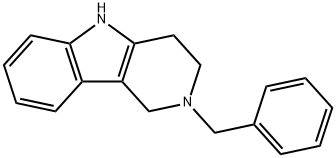 2-苄基-2,3,4,5-四氢-1H-吡啶并[4,3-B]吲哚 结构式