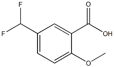 5-(二氟甲基)-2-甲氧基苯甲酸 结构式