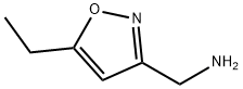 (5-乙基异噁唑-3-基)甲胺 结构式