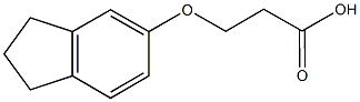 3-(2,3-dihydro-1H-inden-5-yloxy)propanoic acid 结构式