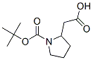 1-BOC-2-吡咯烷乙酸 结构式