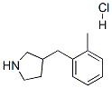 3-(2-甲基苄基)吡咯烷盐酸盐 结构式