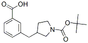 1-BOC-3-(3-羧基苄基)吡咯烷 结构式