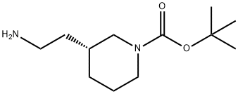 (R)-1-BOC-3-(2-氨乙基)哌啶 结构式