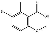 3-溴-6-甲氧基-2-甲基苯甲酸 结构式