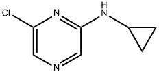 2-氯-6-环丙基氨基吡嗪 结构式