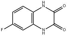 6-FLUORO-1,4-DIHYDROQUINOXALINE-2,3-DIONE 结构式