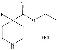 4-氟哌啶-4-羧酸乙酯盐酸盐 结构式