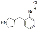 3-(2-溴苄基)吡咯烷盐酸盐 结构式