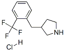 3-(2-三氟甲基苄基)吡咯烷盐酸盐 结构式