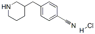 3-(4-氰基苄基)哌啶盐酸盐 结构式