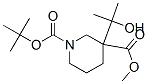 1-BOC-3-(2-异丙醇基)-3-哌啶甲酸甲酯 结构式