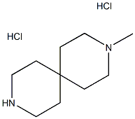 3-甲基-3,9-二氮杂螺[5,5]十一烷盐酸盐 结构式