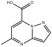 5-Methylpyrazolo[1,5-a]pyrimidine-7-carboxylic acid 结构式