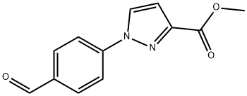 Methyl 1-(4-formylphenyl)-1H-pyrazole-3-carboxylate 结构式