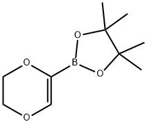 5-(4,4,5,5-Tetramethyl-1,3,2-dioxaborolan-2-yl)-2,3-dihydro-1,4-dioxine 结构式