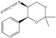 (4S,5S)-5-Isothiocyanato-2,2-dimethyl-4-phenyl-1,3-dioxane 结构式