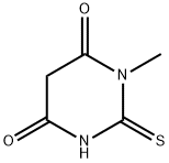 1-Methyl-2-thioxodihydro-4,6(1H,5H)-pyrimidinedione 结构式