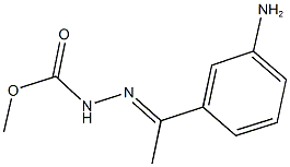 N'-[1-(3-AMINO-PHENYL)-ETHYLIDENE]-HYDRAZINECARBOXYLIC ACID METHYL ESTER 结构式
