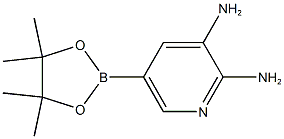 2,3-Diaminopyridine-5-boronic acid, pinacol ester 结构式