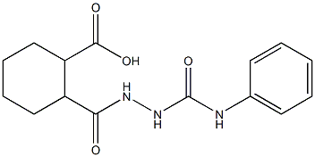 2-{[2-(anilinocarbonyl)hydrazino]carbonyl}cyclohexanecarboxylic acid 结构式