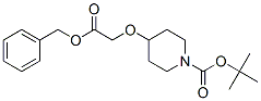 1-BOC-4-哌啶氧乙酸苄酯 结构式