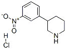 3-(3-硝基苯基)哌啶盐酸盐 结构式