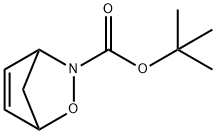 2-氧杂-3-氮杂双环[2.2.1]庚-5-烯-3-羧酸叔丁酯 结构式