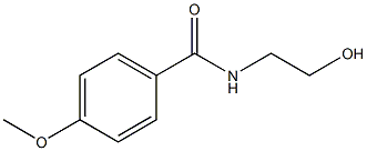 N-(2-羟乙基)-4-甲氧基苯甲酰胺 结构式