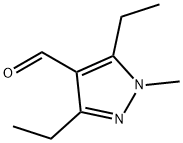 3,5-二乙基-1-甲基-1H-吡唑-4-甲醛 结构式