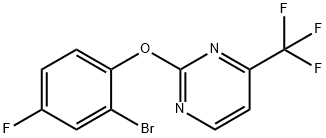 2-(2-Bromo-4-fluorophenoxy)-4-(trifluoromethyl)pyrimidine 结构式